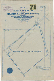 Plat of the Survey of the 110.3 Acre Tract of the Ellen M. Wilson Estate