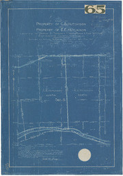 Map of Property of C. E. Hutchison and Property of E. E. Hutchison