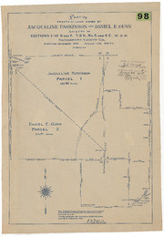 Plat of Tracts of Land Owned by Jacqueline Parkinson and Daniel E. Gunn