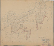 Map of American River Lands Showing Dredgeable Areas, Prospecting, and Progress