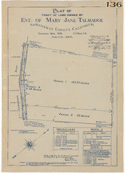 Plat of Tract of Land Owned by Estate of Mary Jane Talmadge