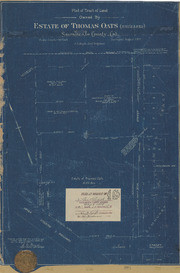 Plat of Tract of Land Owned by Estate of Thomas Oats