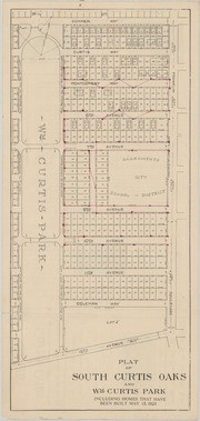 Plat of South Curtis Oaks and William Curtis Park