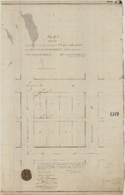 Plat Showing Survey of E 1/2 of Lot 1 "T" and "U" and 18th and 19th Streets in the City Of Sacramento