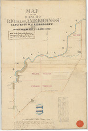 Map of the Rancho Rio de los Americanos, Part 1 of 3