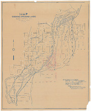 Map Showing Dredging Lands Adjacent to Feather River, Part 1 of 2