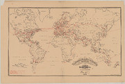 Telegraphic Wire Map of the Entire World