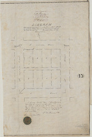 Diagram Showing Survey of Lot 1 in the Block H and I, 13th and 14th Streets in the City of Sacramento