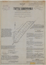 Map of Tuttle Subdivision No. 1