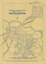 Principal Automobile Routes through the city of Sacramento