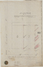 Diagram Showing Survey of Lot 7 in the Block M and N, 8th and 9th Streets in the City of Sacramento, Cal