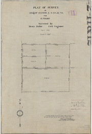 Plat of Survey of S.W 1/4 of Section 5, T9NR7E for H. Thorp