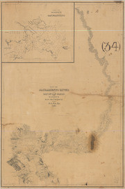 Map of Sacramento River and Bay of San Pablo with Harbour of San Francisco