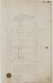Diagram Showing Survey of the W 1/2 of Lot 7 in the block N and O, 8th and 9th Streets in the City of Sacramento, Cal