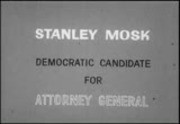 Politics 1962: Stanley Mosk, Democratic candidate for attorney general, California