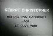 Politics 1962: George Christopher, Republican candidate for lieutenant governor, California
