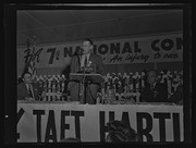 Man speaking at FTA 7th National Convention, California Labor School