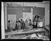 Mural class, California Labor School