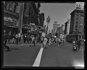 ACA telephone workers marching in parade, California Labor School