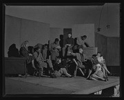 Students in drama class with Mara Alexander, California Labor School