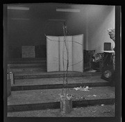 Wire sculpture frame, California Labor School