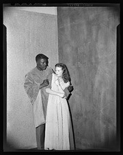 Actors rehearsing "Othello" in drama class, California Labor School