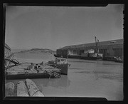 Boats at dock, California Labor School