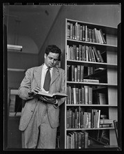 George Hitchcock holding book, California Labor School