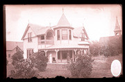 A.D. Moore home with two women in front