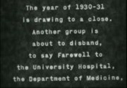 University of California Medical School medical staff and faculty, 1930-1936