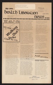 Bay Area health liberation news, May 1974