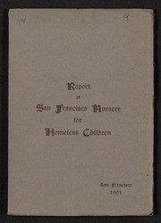 Twelfth Annual report of the San Francisco Nursery for Homeless Children