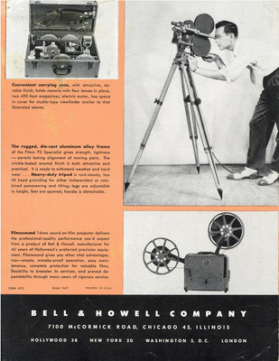 Bell & Howell ベル＆ハウエル 70-DR 16mm フィルム付き Camera