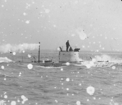 Men on the Protector Submarine at Sea