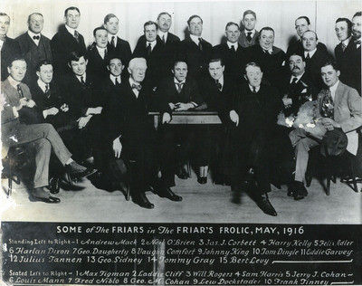 Friars Club Frolics, 1916