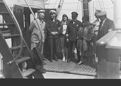 Aboard the German cruiser Karlsruhe, 1930