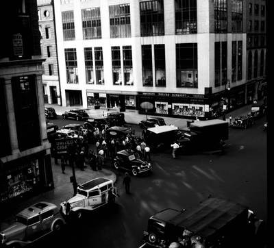 Accident in a busy street