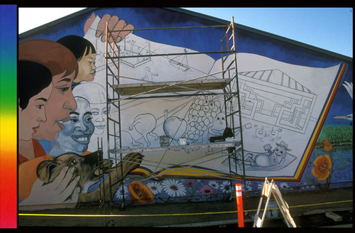 Santa Fe Mural Working Process