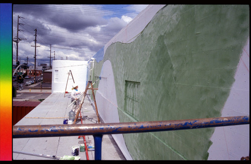 Kelco Historical Community Mural in Progress