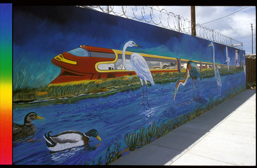 Santa Fe Railroad and Waterfront Industries Mural