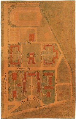 1920s: Map of proposed campus