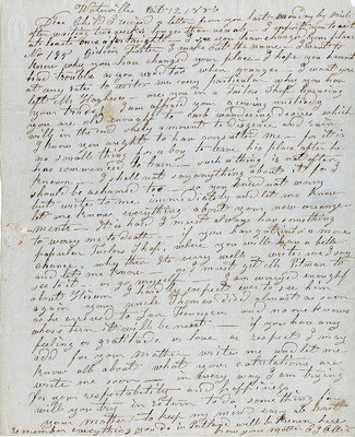 Letter from C. G. Ellis to Austin W. Ellis [Son], 1850 Oct. 12