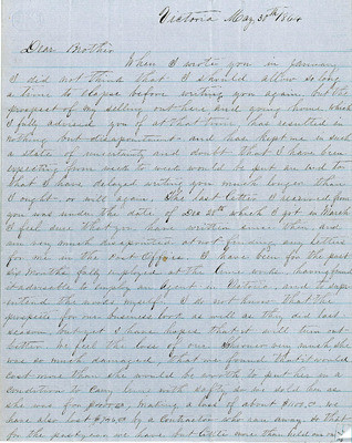 Letter from Augustin Hibbard to [William Hibbard] 1864 May 30