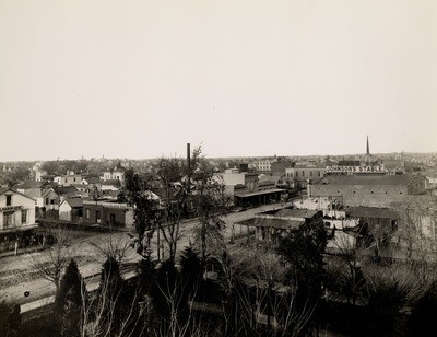 Stockton - Views - 1880 - 1900: Looking northeast from courthouse