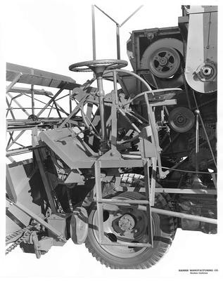 Harvesting Machinery - Stockton: Agricultural machinery made by Harris Manufacturing Co., bail - loaders, plow attachment