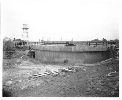 Sewage Disposal- Stockton- Sewege disposal plant [Orignal North Treatment Plant, Built 1918, In 1979 called Smith Canal Pumping Plant, Frank V. Mayo Architect, Haviland + Tibbets, Consulting Engineers]