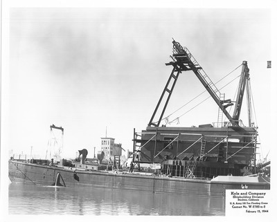 Shipbuilding-Stockton-Kyle and Company-U.S. Army 100 Ton Floating Crane BD503