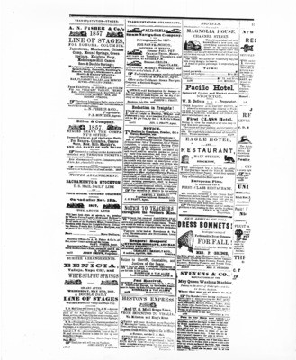 Advertising - Stockton: Advertisement from Stockton Newspaper