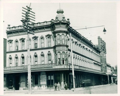 Stockton - Hotels, Taverns, Etc: Mansion House, 209 E. Weber Ave at Hunter, Lambert's Cigar Factory