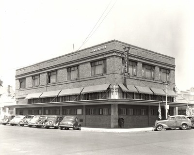 Stockton - Streets - c.1930 - 1939: Weber Ave. and Grant St., A.F.L. Headquarters